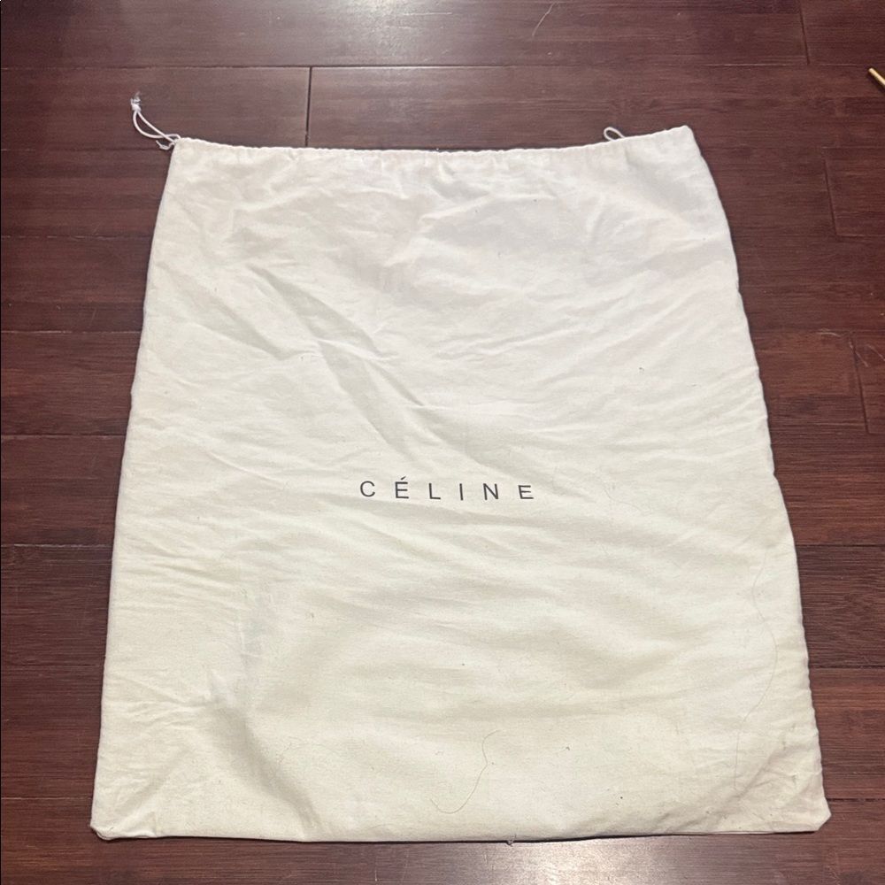 CELINE White Dust Bag - Drawstring Closure